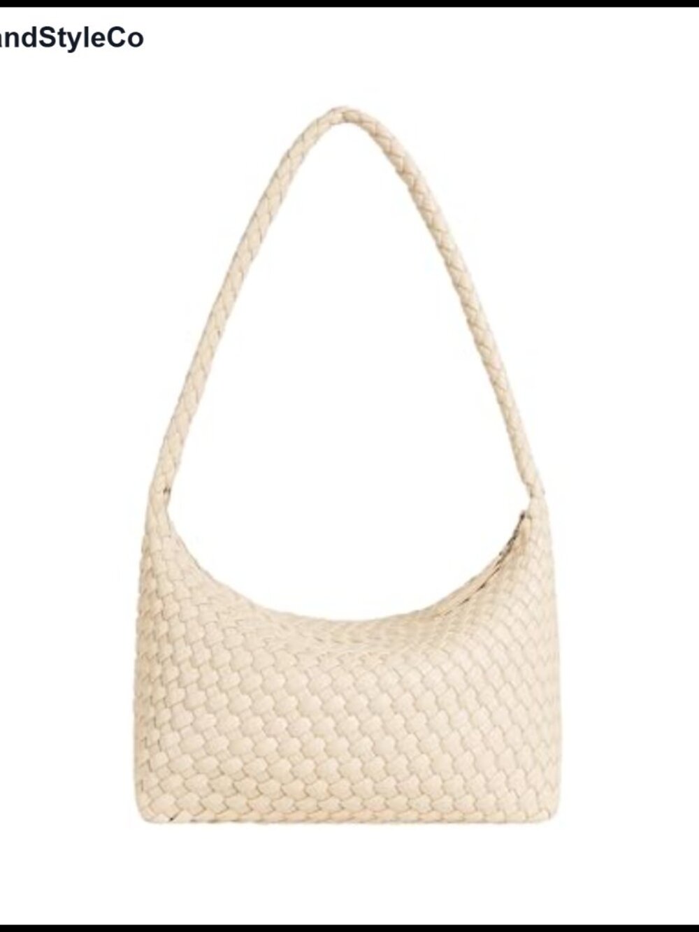 Vegan Leather Woven Tote Bag Braided Slouchy Hobo Purse
